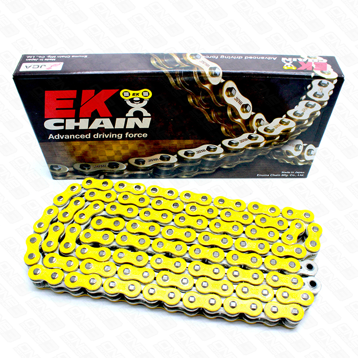 EK Chain 520 MVXZ-114L YELLOW/NP « High N Lubricant