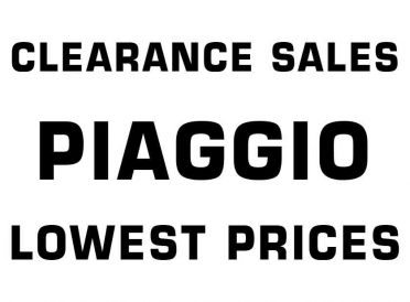 PIAGGIO - CLEARANCE SALES